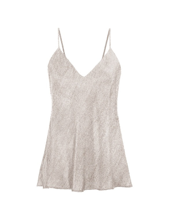 Bias Cut Cami Grey Pearl