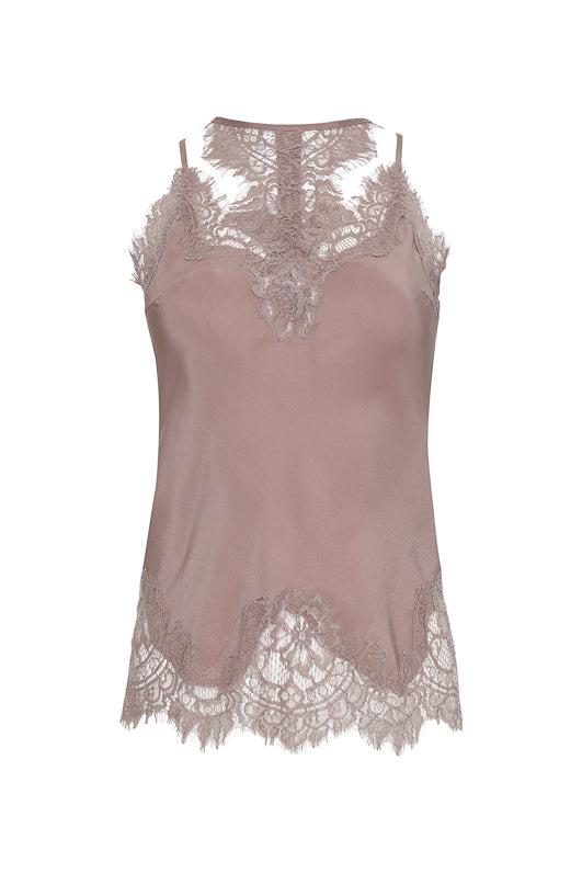 The Zoe Coco Camisole in muted rose.