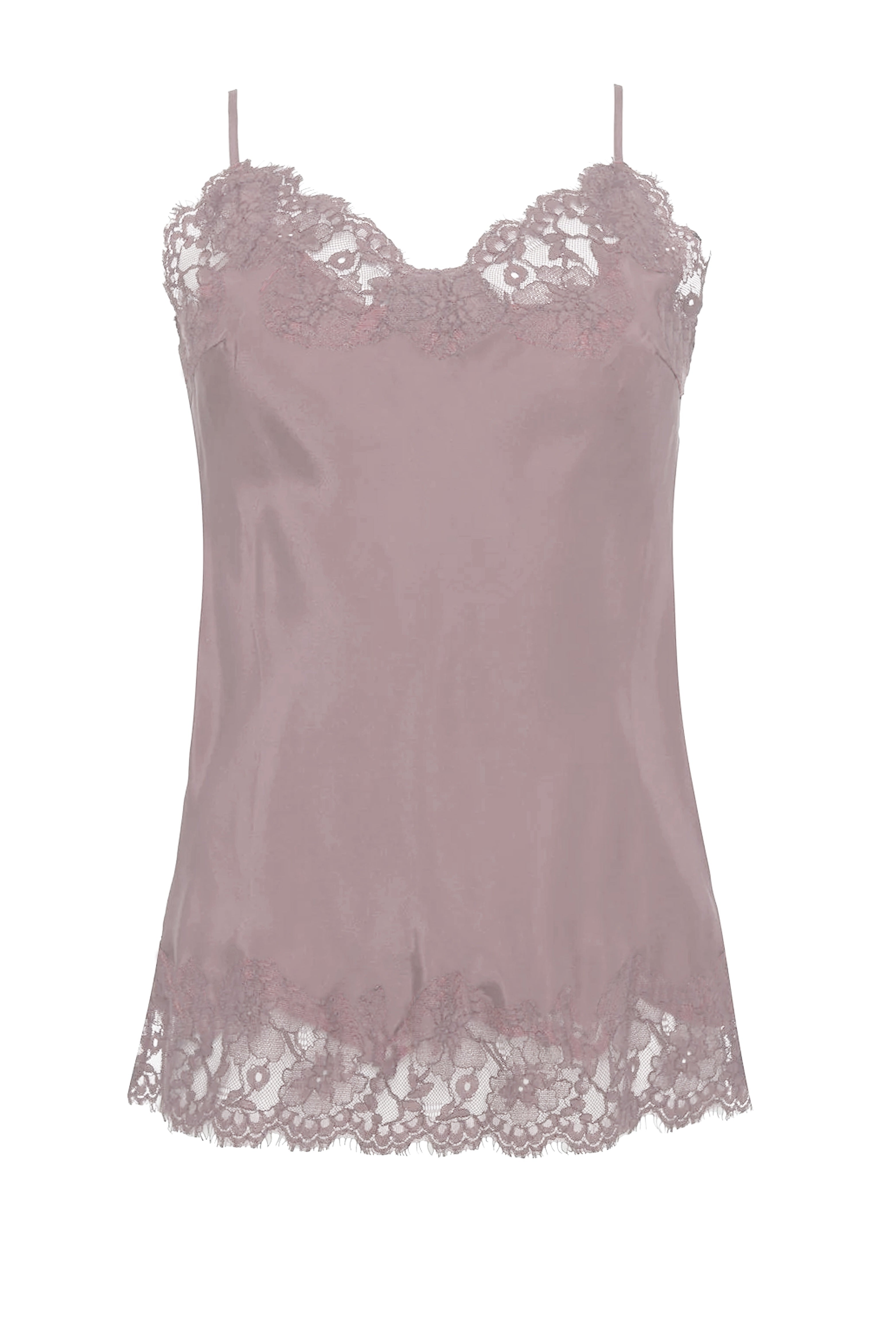 Marilyn Lace Silk Cami - Dusty Rose – Gold Hawk Clothing