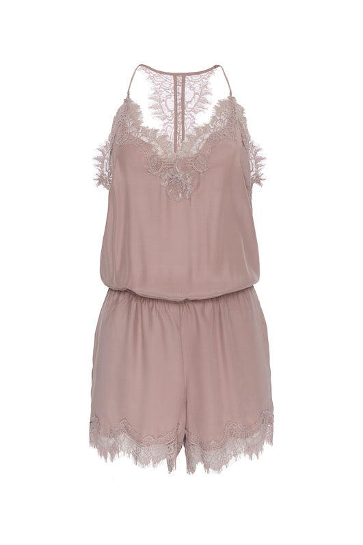 Coco Lace Romper Muted Rose – Gold Hawk Clothing