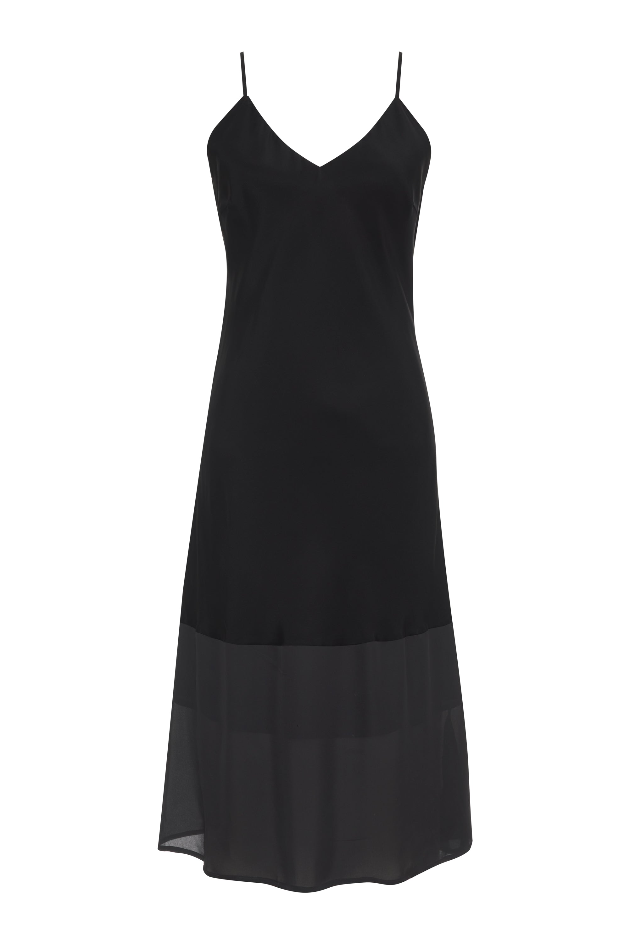 Classic Sheer Bottom Slip Black Black / M Classic Sheer Bottom Slip Black Black / M