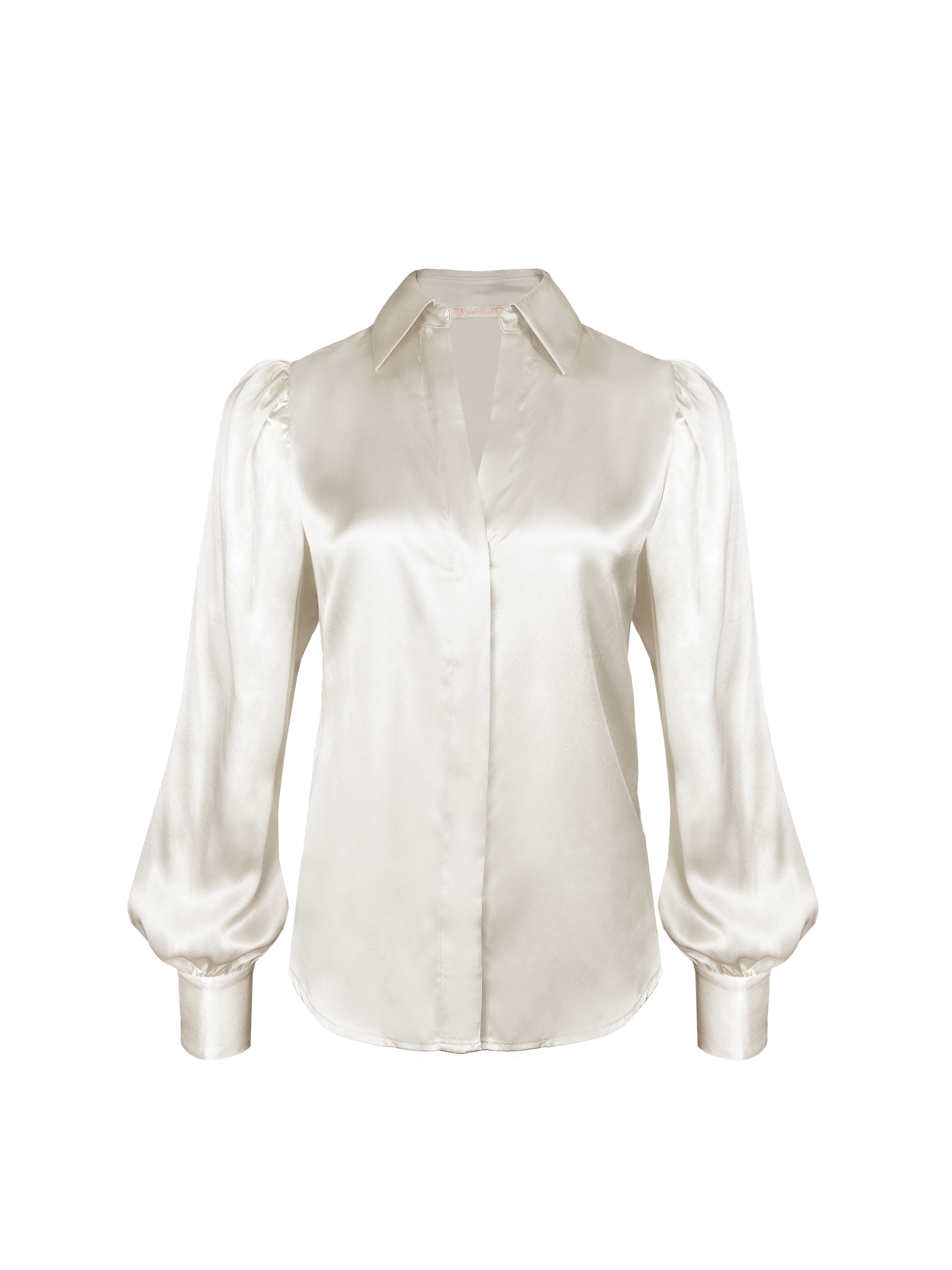 Romantic Silk Shirt - Dove – Gold Hawk Clothing