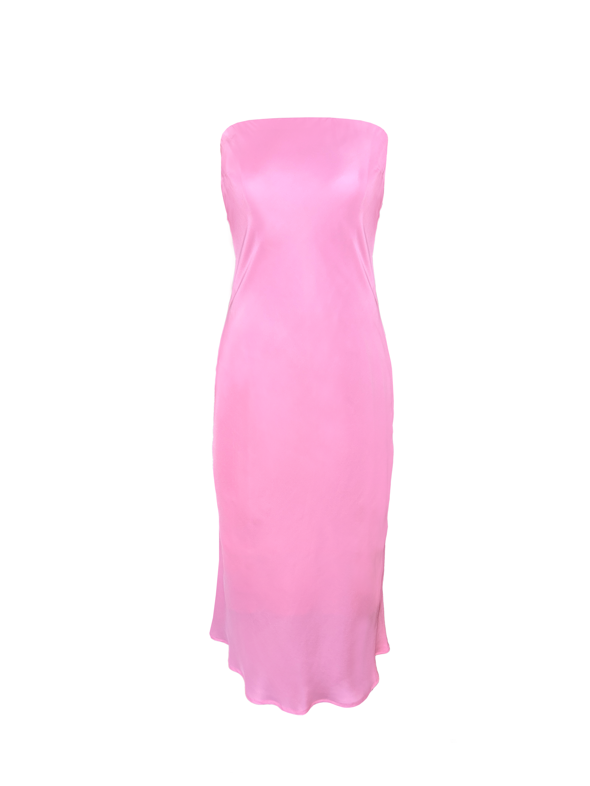 Ivy Bias Mid Length Dress Lilac Pink  Gold Hawk Clothing