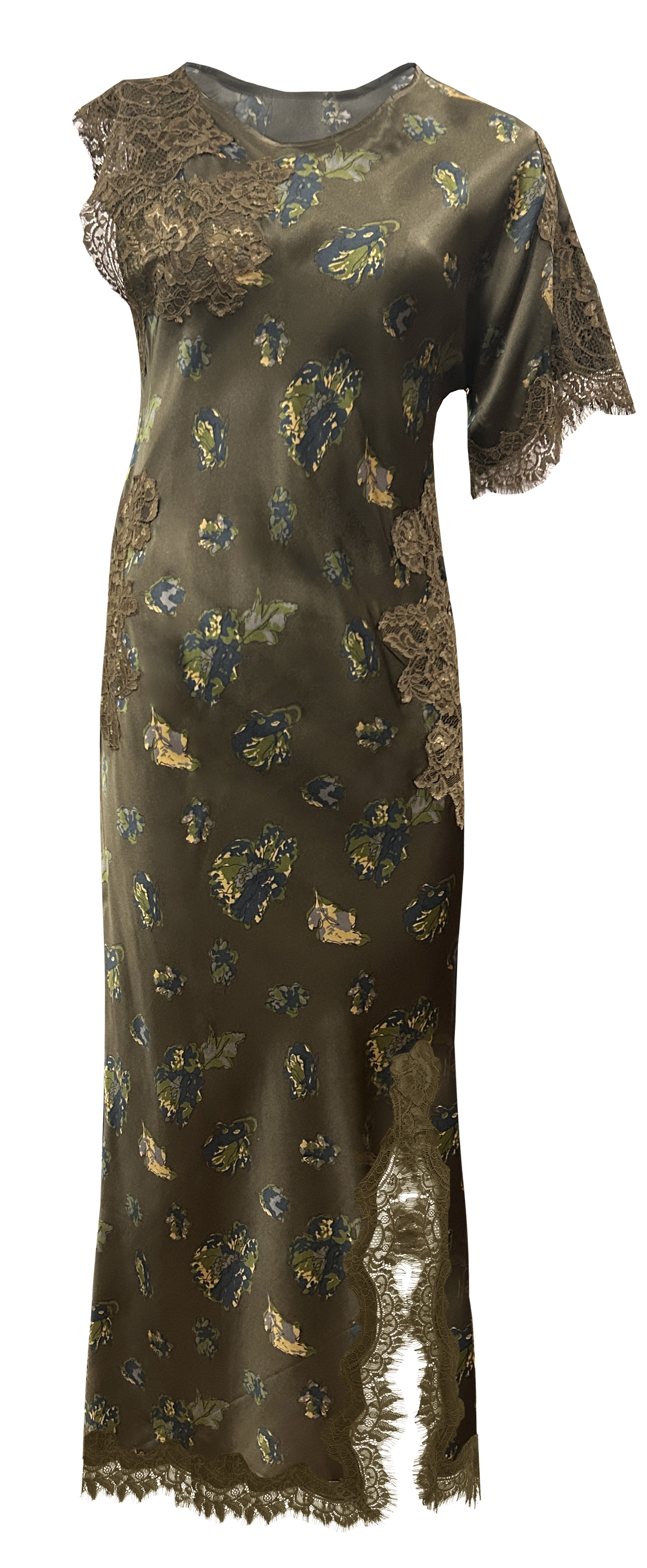 Printed Luna Long Bias Dress