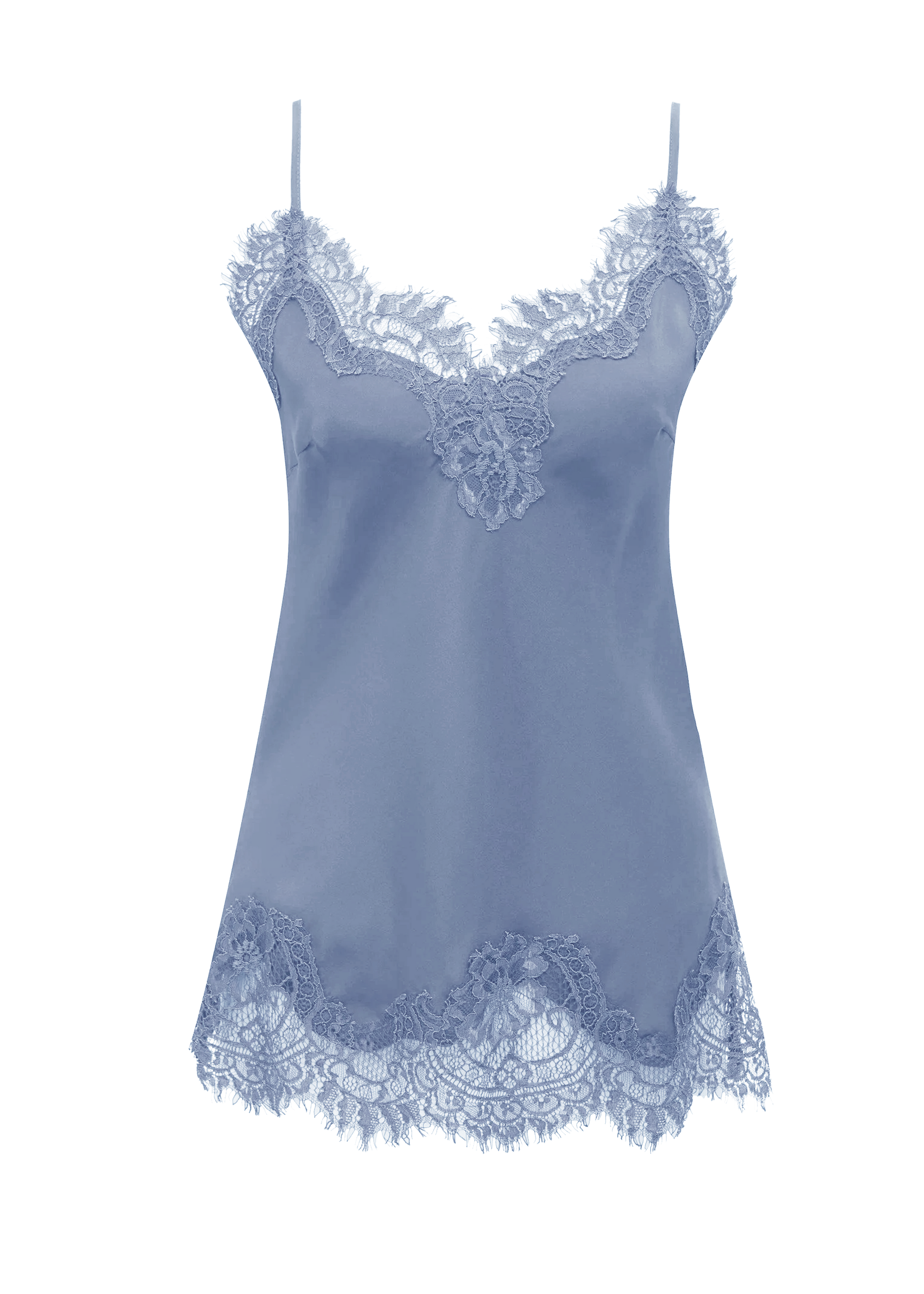 Coco Lace Silk Cami Ash Blue – Gold Hawk Clothing