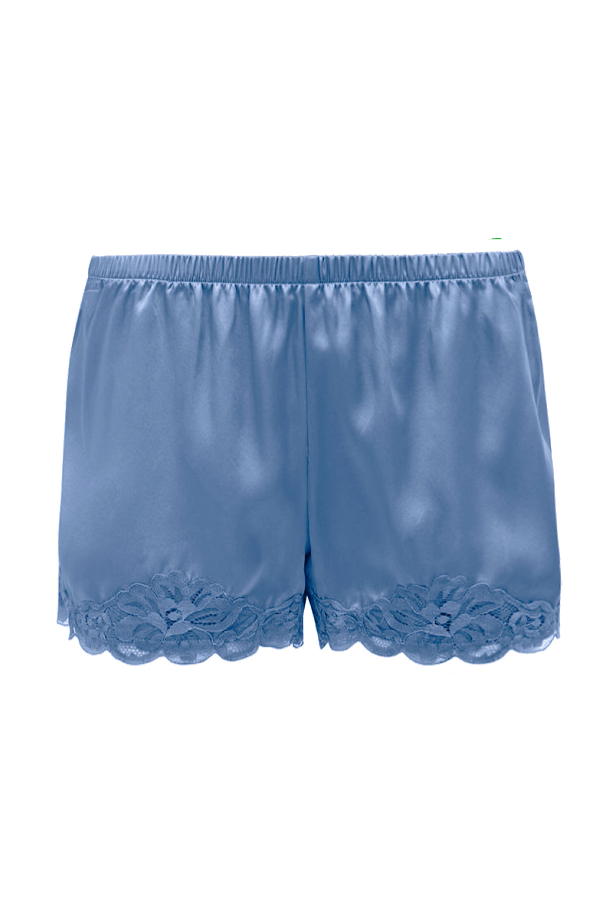Floral Lace Silk Shorts Mediterranean Blue – Gold Hawk Clothing