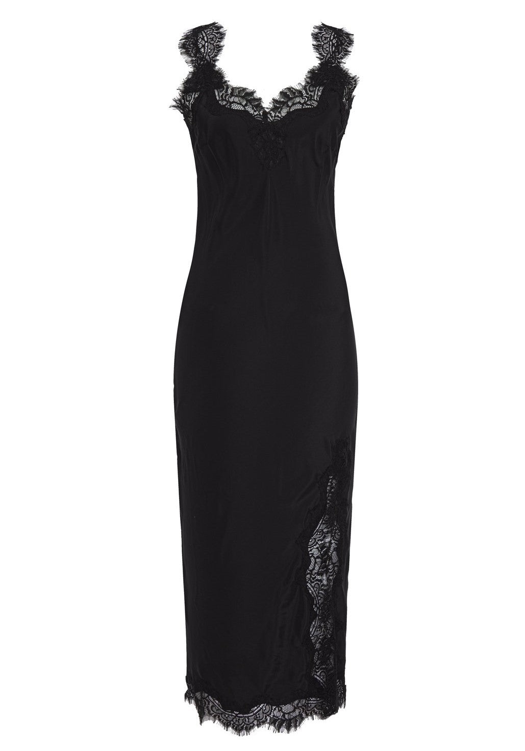 Miley Long Coco Bias Dress Black Black / S