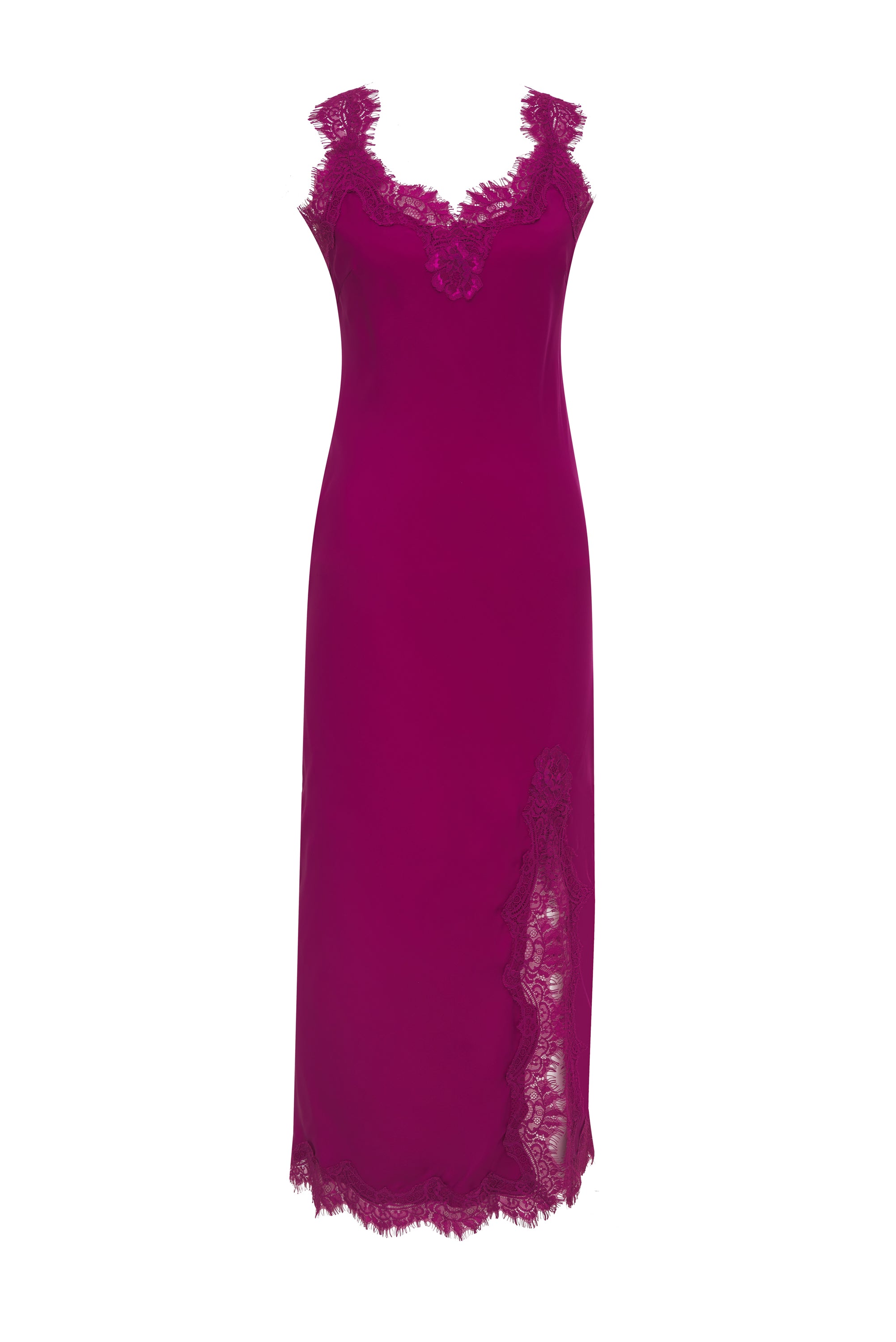 slim fit dress slacks Miley Long Coco Bias Dress Dove Dove / Xs main image 0