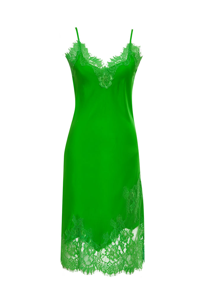 Grace Lace Silk Dress - Apple Green * Gold Hawk Clothing Grace Lace Silk Dress - Apple Green * Gold Hawk Clothing