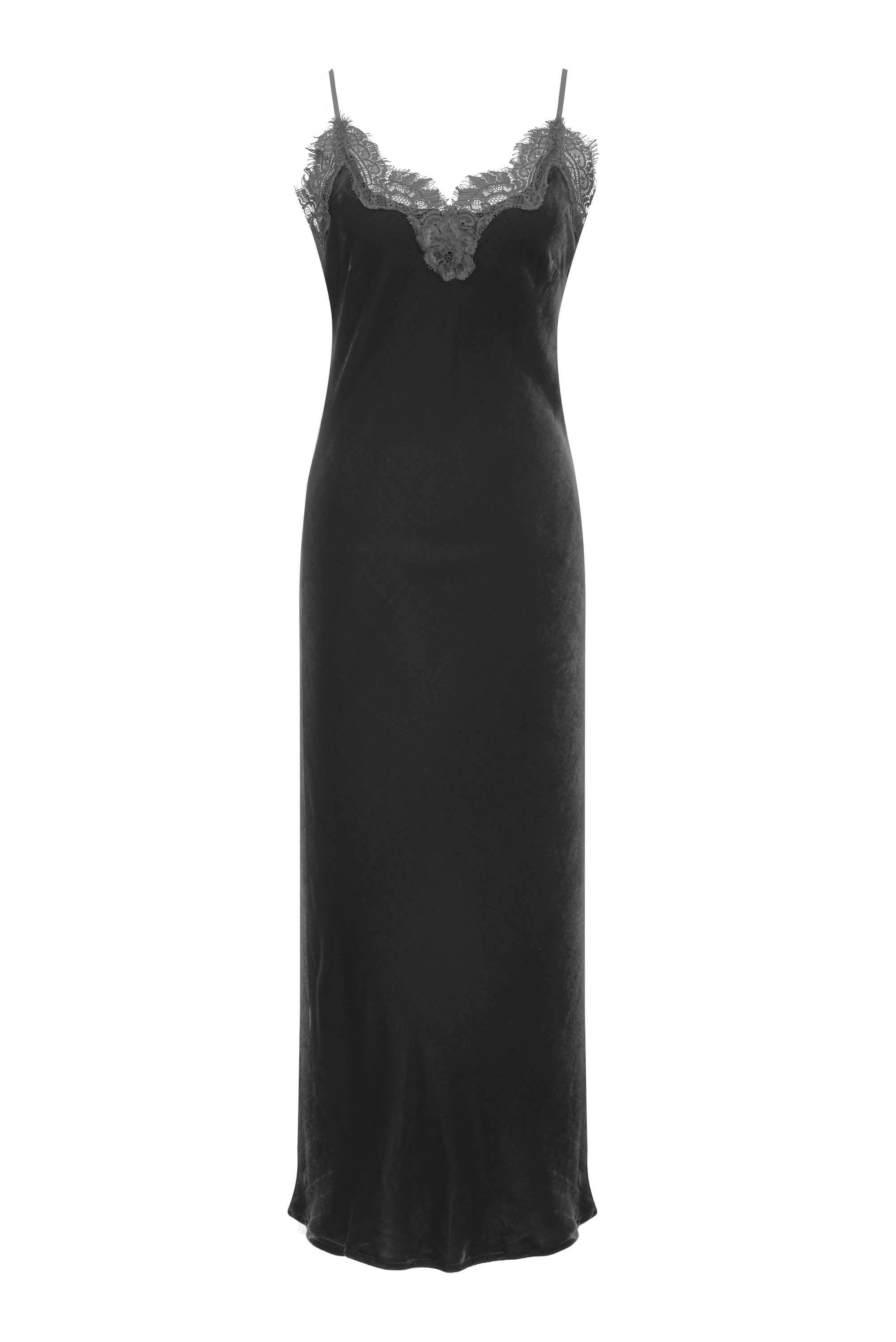 Velvet Coco Lace Long Slip Dress