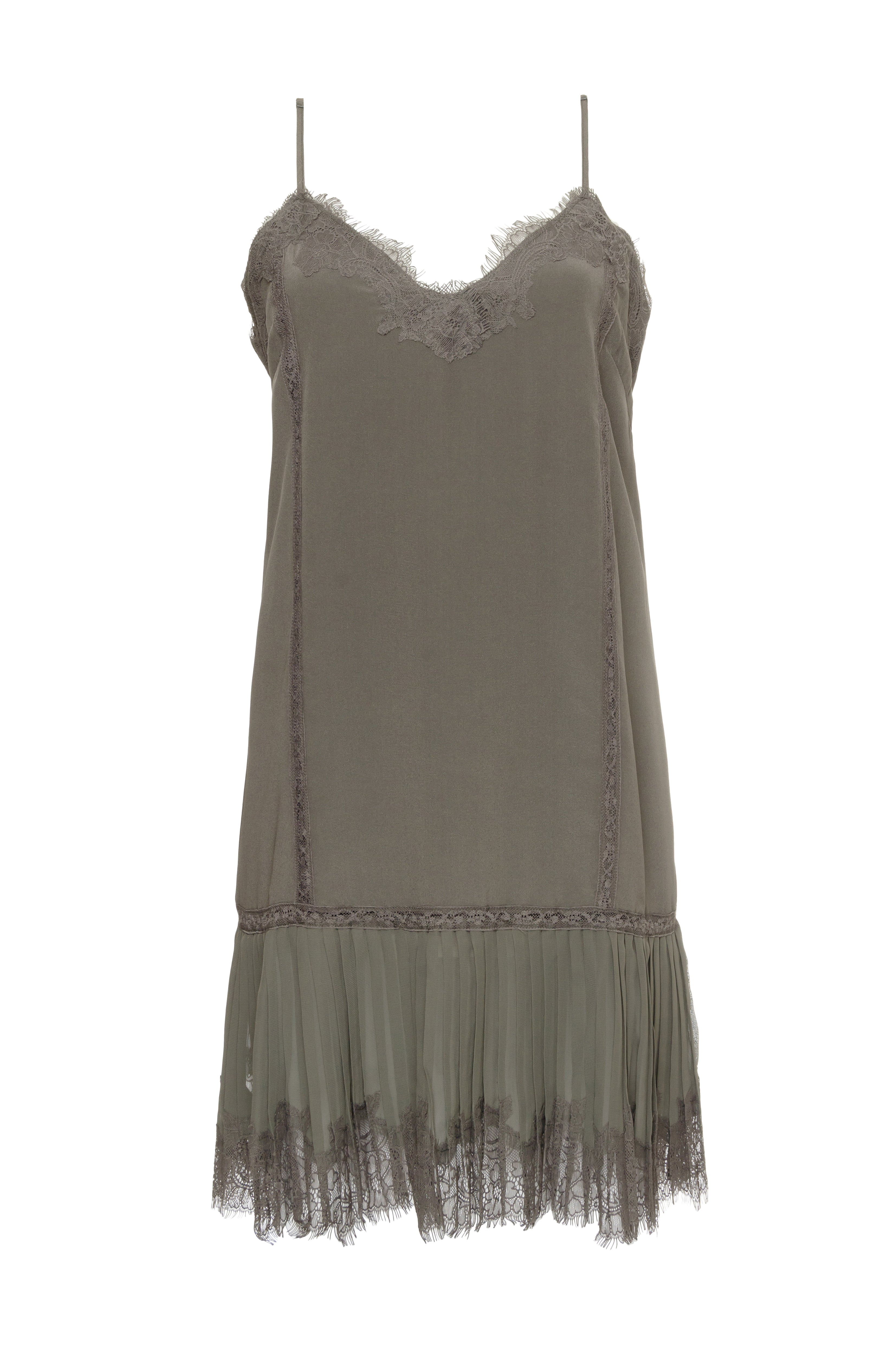 Pleated Lace Silk Dress – Gold Hawk Clothing